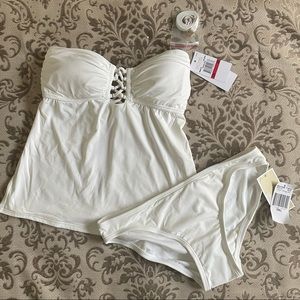 Michael Kors Strapless Tankini and Matching Bikini Bottom